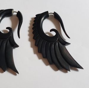 Tribal design earrings